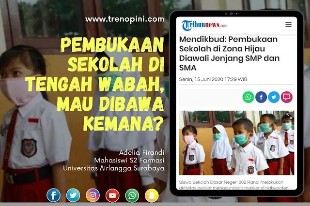 Pembukaan Sekolah di Tengah Wabah, Mau Dibawa Kemana?