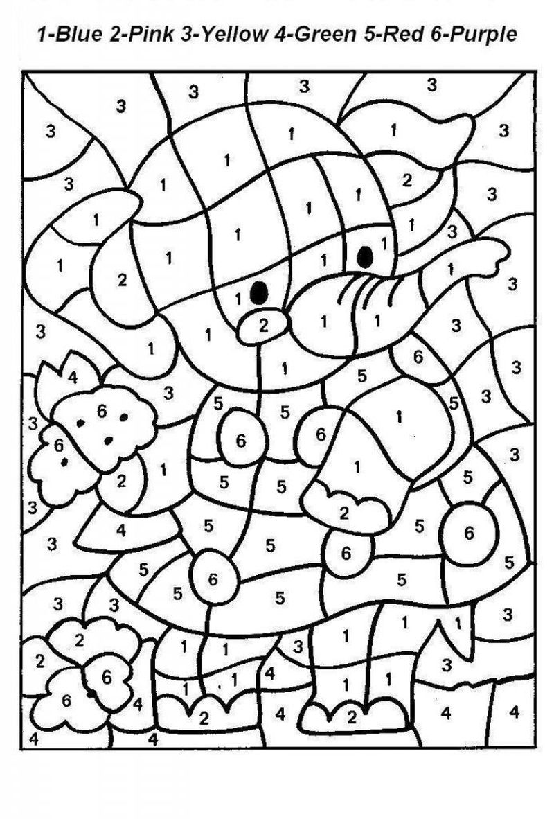 Download Color By Number Coloring Pages Printable