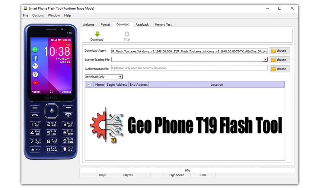 Geo phone T19 Flash Tool