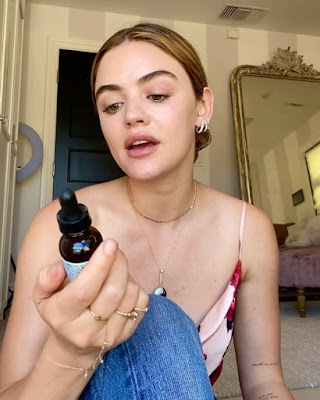 Actress Lucy Hale Skinceuticals Vitamin C Serum Silymarin CF