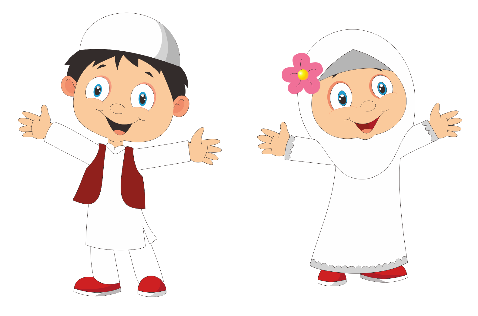 Kumpulan Kartun Anak Muslim Cdr