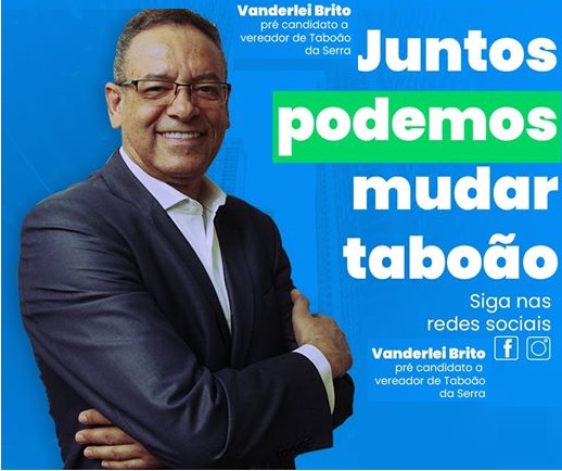 Taboão da serra, Vanderlei Brito destaca resultado positivo da gestão Aprígio e aceita ser pré  Candidato a vereador!