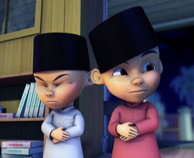 Upin ipin ramadhan wallpaper