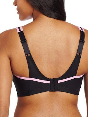 How to put on a back closure sports bra