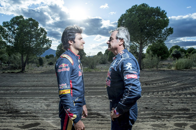 Carlos Sainz Snr and Carlos Sainz Junior Face off