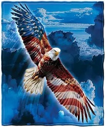 Image: American Eagle Fleece Throw Blanket, by Dawhud Direct