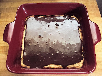 chocolate caramel earthquake shortbread squares; flourmewithlove.com