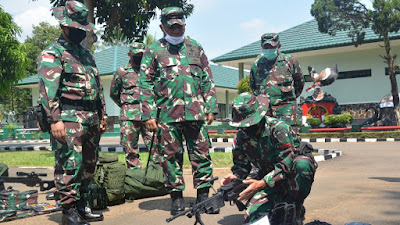 Pangdam III/Siliwangi Periksa Kesiapan Satgas Yonif 312 Operasi Pamtas RI-PNG