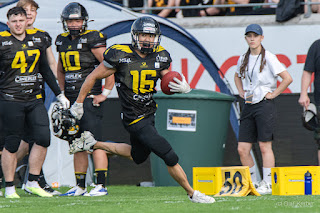 Sportfotografie GFL2 American Football Münster Blackhawks Hildesheim Invaders