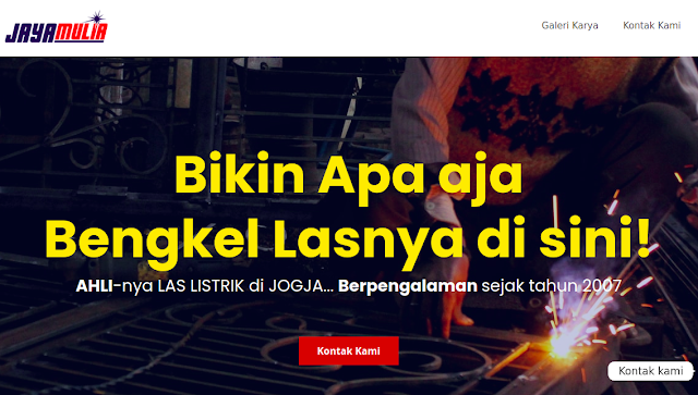 Web resmi Bengkel Las Listrik JAYA MULIA