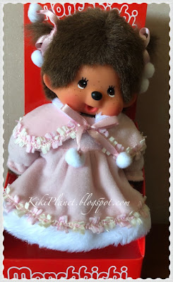 kiki monchhichi pink dress cute kawaii girly sekiguchi twin tail