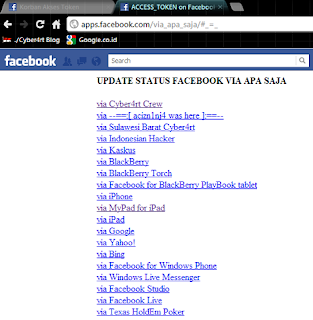 Bahaya Access Token Terhadap Akun Facebook Anda | blog.cyber4rt.com