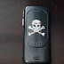 Black Nokia N73 with crossbones