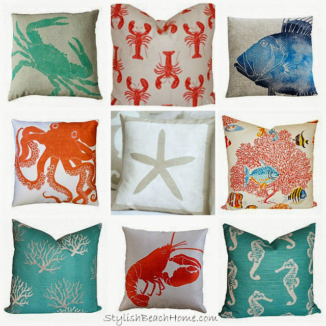 Coastal pillows