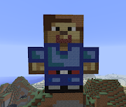 Minecraft in game pixel art building (pixel art minecraft steve)