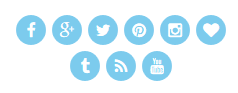 font awesome social icons