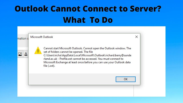 Outlook Cannot Connect to Server