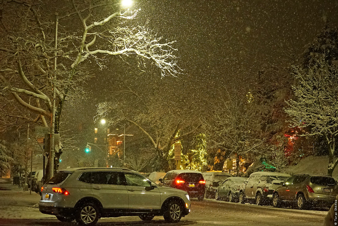 Bay Ridge. Brooklyn. Evening, winter