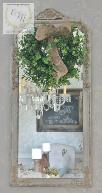 Old Things New-Antique Mirror-From My Front Porch To Yours-Treasure Hunt Thursday