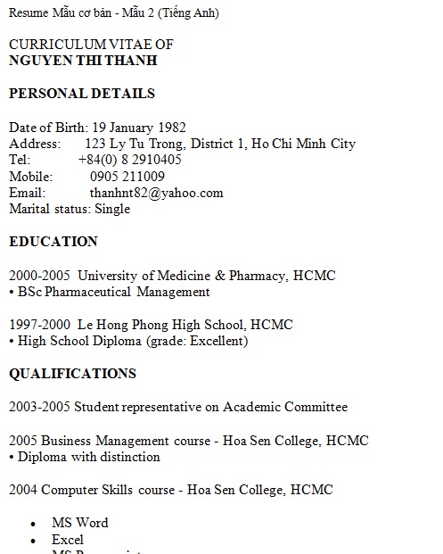 Resume-Mẫu-cơ-bản-(Tiếng Anh) 