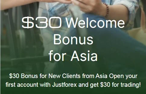 Justforex $30 Forex No Deposit Bonus - Asia