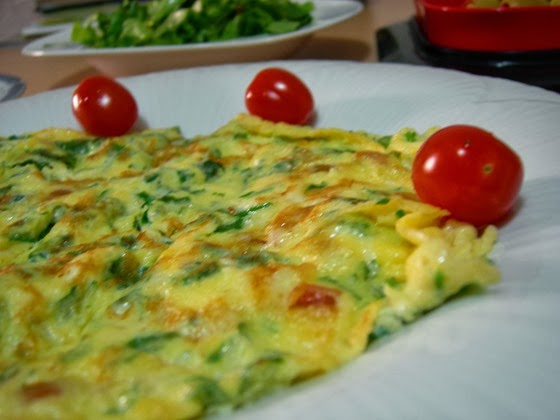 yeşıl soğanlı omlet