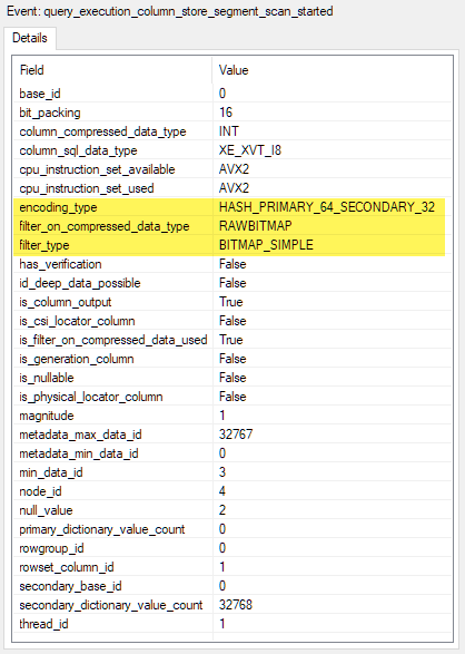 Filter on compressed data