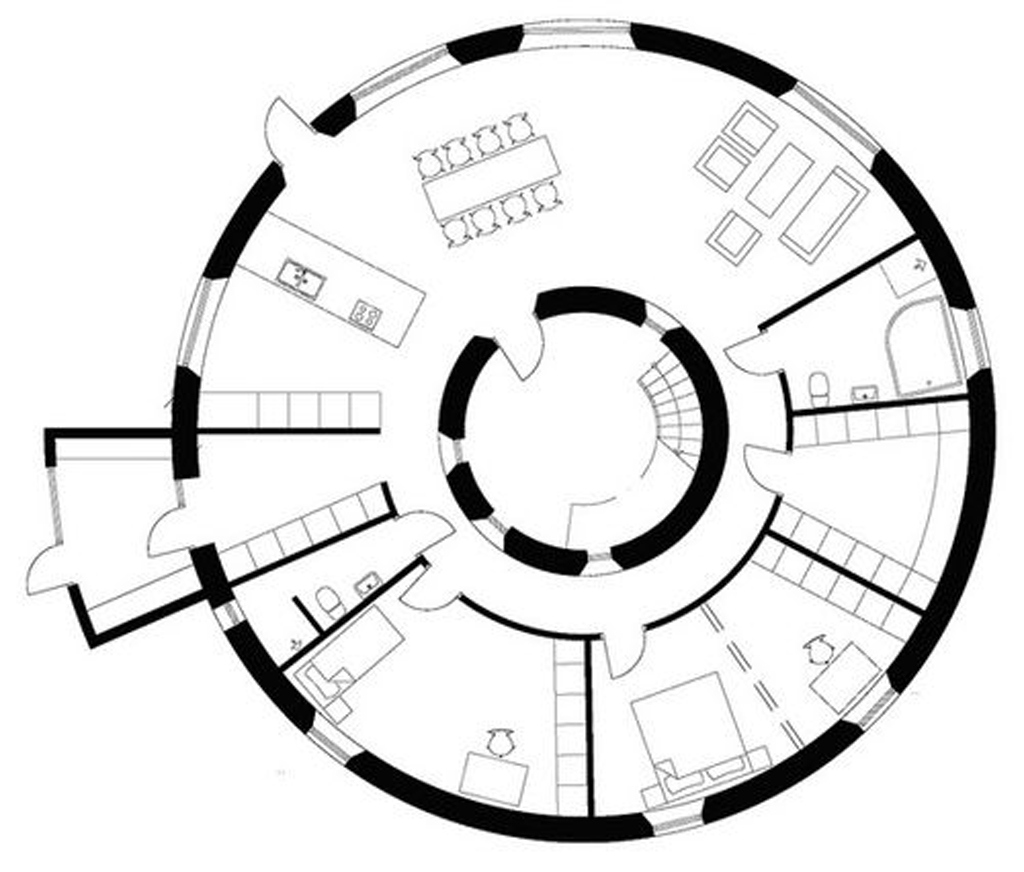 Architecture Roundhouse Floor Plans
