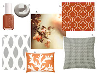 Burnt Orange And Grey Living Room Decor