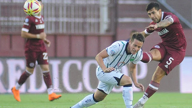 Lanús rescató un empate en el final ante San Martín de San Juan