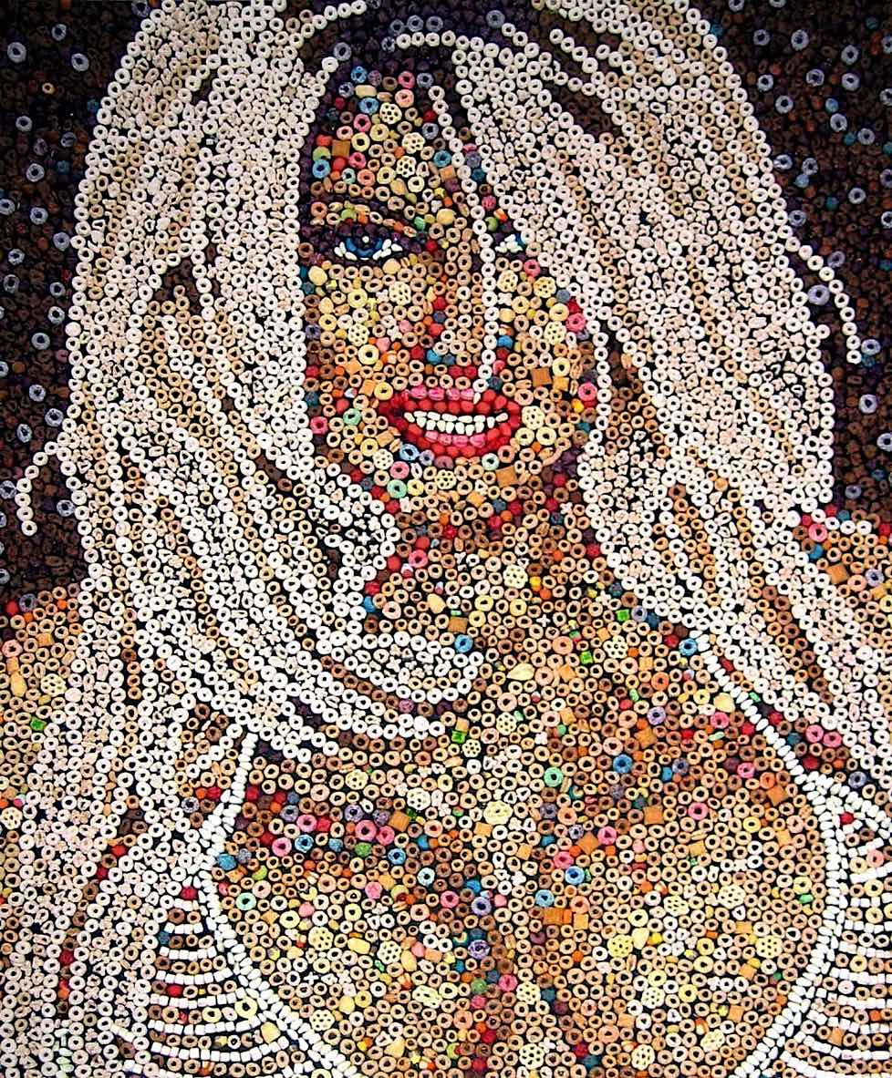 Ryan Alexiev cereal art Pamela Anderson