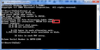 Cara Memformat Flsahdisk Melalui CMD