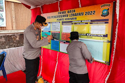  Kapolres Karimun Melakukan Pengecekan Pospam dan Posyan Operasi Ketupat Seligi 2022