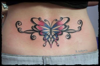 Lower Back Butterfly Tattoos Design - Lower Back Butterfly Tattoos Design Pictures