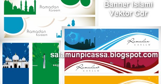 8 Template Banner Spanduk Islami Vektor Cdr Tempatnya 