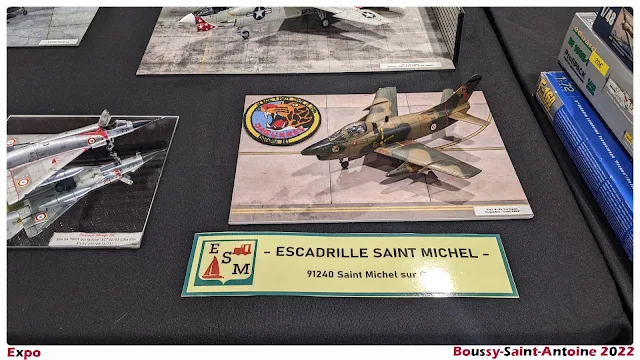 Escadrille Saint Michel à l’exposition de  maquette de Boussy-Saint-Antoine 2022.