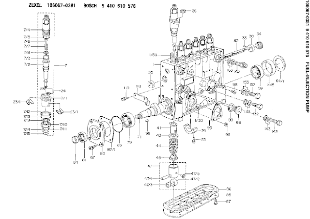 9410610576, 106067-0381 FUEL INJECTION PUMP ZEXEL