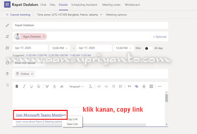 Membuat Meeting Online dengan Microsoft Teams