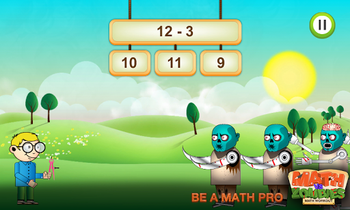 Download Math vs. Zombies - Cool & Fun Math Game 1.0 for cellphones