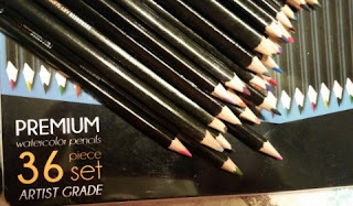 evergreen art supply 36 premium colored pencil set