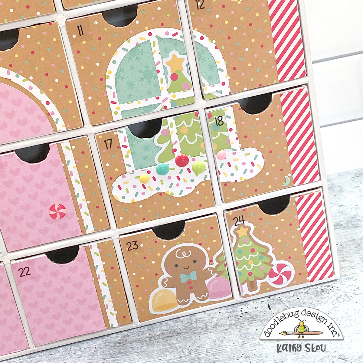 Doodlebug Design - Gingerbread Kisses Collection - Christmas