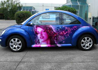 cars airbrush vw beetle