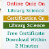 Library Science Free Certification Course