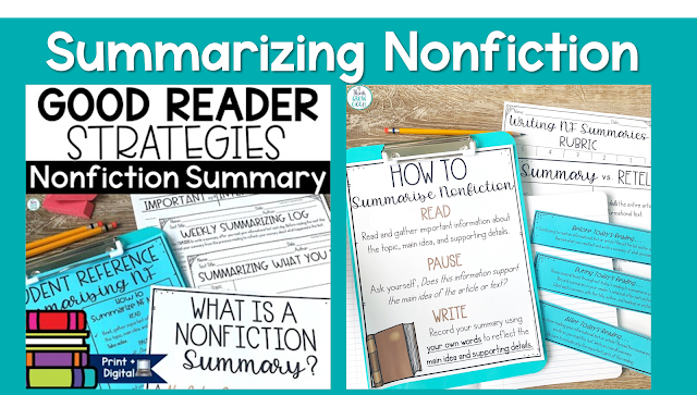 nonfiction summary activities for kids