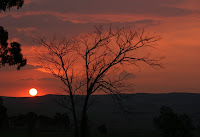 Saturday evening sundowner view from the farm stoep