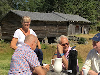 Coffee and cookies in the Swedish sunshine at Ritamäki.