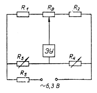 Схема соединений для проверки газоанализатора типа МН