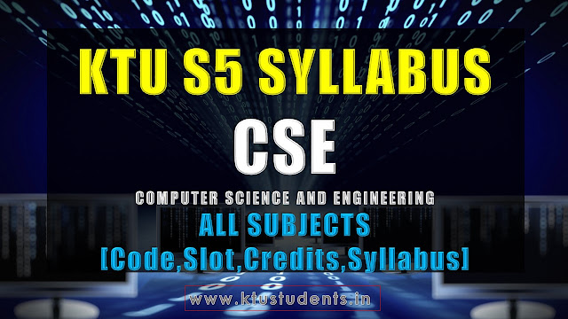 ktu s5 cse syllabus computer science and engineering s5 syllabus full