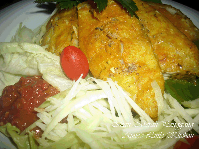 AMIE'S LITTLE KITCHEN: Ikan Merah Panggang & Sup Campur