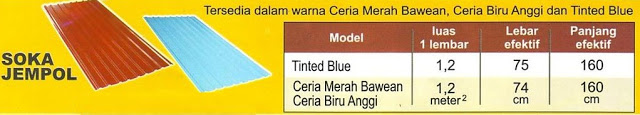 Harga Seng Soka - CV CAHAYA GALUNGGUNG